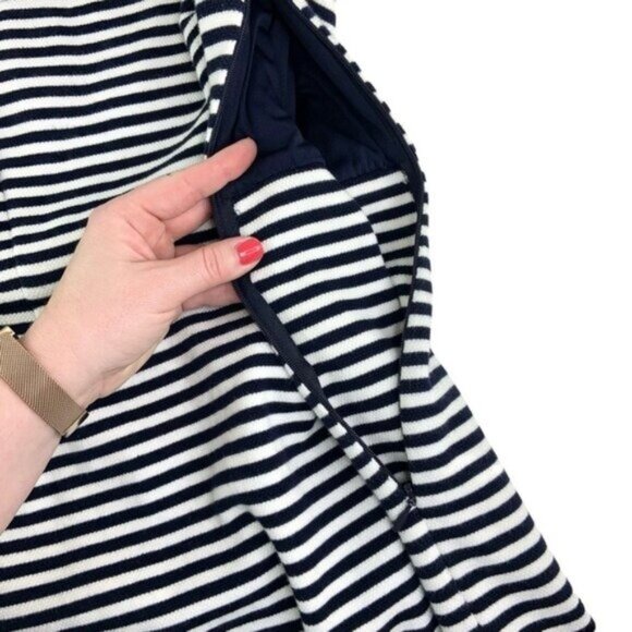 Boden Striped Black and White Sheath Dress - Picture 5 of 6